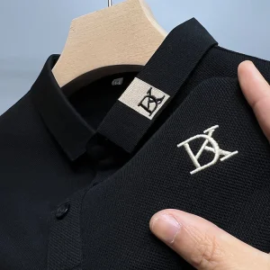 Lawrence™ - Herren-T-Shirt mit Reversstickerei